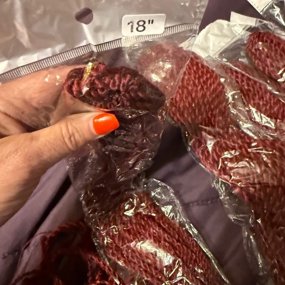 Elegant Burgundy Braided Hair Extensions - Picture 3 of 4